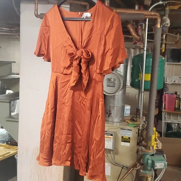 billy j orange dress Billy J Women's Lena Maxi Dress